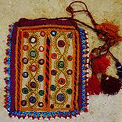 アフガニスタン　ミラーワーク刺繍小袋